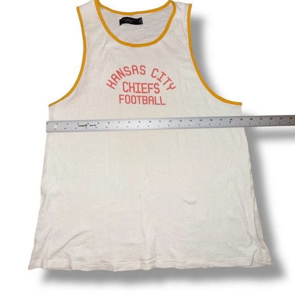 JUNK FOOD CLOTHING KANSAS CITY CHIEFS WOMENS WHITE BINDING TANK TOP XXL - Picture 7 of 11